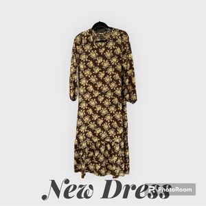 Spring floral picnic dress